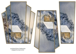 Art Deco Watercolour Stacker Winter Scenes 17