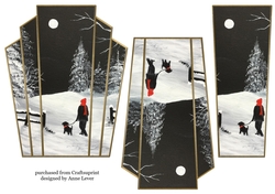 Art Deco Watercolour Stacker Winter Scenes 20