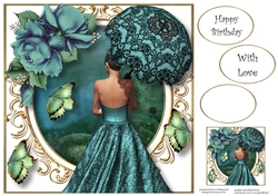 Parasol Spring In Blue 8x8