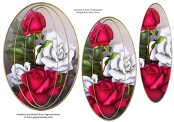 Elongated Oval Stacker - War Of Roses