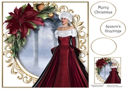Elegant Christmas In Red 8x8
