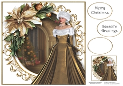 Elegant Christmas In Gold 8x8