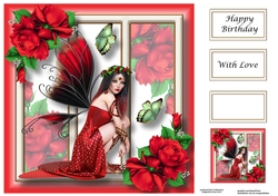 Fabulous Fairy - Red 8x8