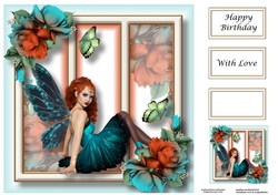 Fabulous Fairy - Ginger & Blue 8x8