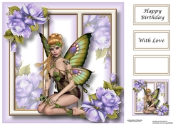 Fabulous Fairy - Purple 8x8
