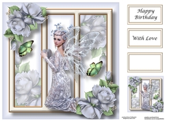 Fabulous Fairy - Sumptuous Silver 8x8