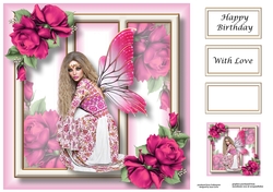 Fabulous Fairy - Pink 8x8
