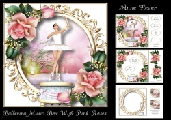 Ballerina Music Box With Pink Roses