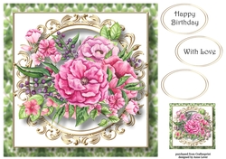 Meadow Flowers Bouquet 2 8x8