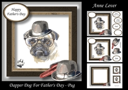Dapper Dog For Fathers Day - Pug