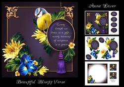 Beautiful Bluetit Verse