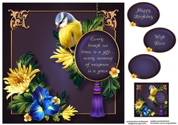 Beautiful Bluetit Verse 8x8