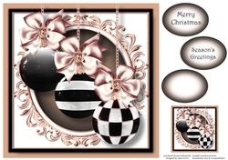 Coco Chanel Blush Christmas Trio 8x8