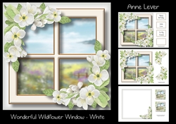 Wonderful Wildflower Window - White