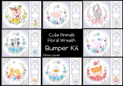 Cute Animals Floral Wreath Bumper Kit