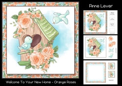 Welcome To Your New Home - Orange Roses