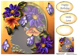 Golden Arched Frame - Bright Garden 8x8