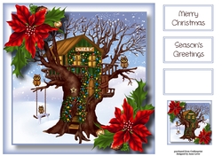 The Christmas Owlery 8x8