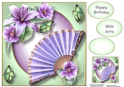 The Lilac Fan 8x8