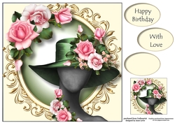 Garden Party Blush Roses 8x8