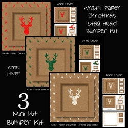 Kraft Paper Christmas Stag Head Bumper kit