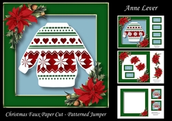 Christmas Faux Paper Cut - Patterned Jumper