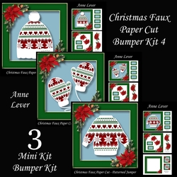 Christmas Faux Paper Cut Bumper Kit 4