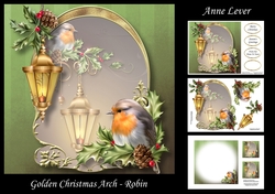 Golden Christmas Arch - Robin