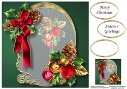 Golden Christmas Arch - Baubles 8x8