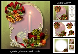 Golden Christmas Arch - Bells