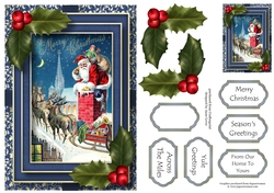Vintage Christmas In Blue 3 A5