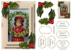 Vintage Christmas Natural 4 A5