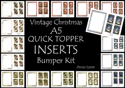 Vintage Christmas QUICK TOPPER INSERTS Bumper Kit