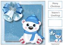 Christmas Ted 8x8
