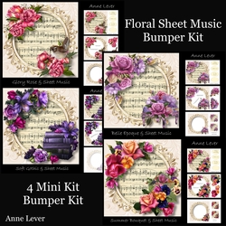 Floral Sheet Music Bumper Kit