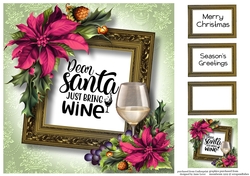 Christmas Wine Quote 2 8x8