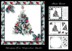 Christmas Tree Watercolour Bauble