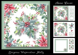 Gorgeous Watercolour Holly