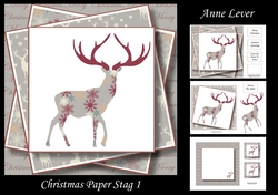 Christmas Paper Stag 1