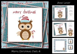 Merry Christmas Owls 4