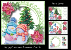 Happy Christmas Snowman Couple