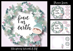 Christmas Wreath & Elf