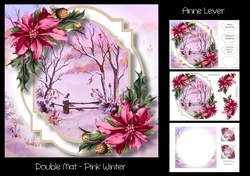 Double Mat - Pink Winter