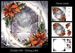 Double Mat - Snowy Lake