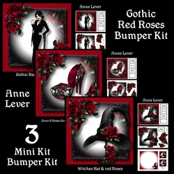 Gothic Red Roses Bumper Kit
