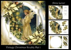 Vintage Christmas Double Mat 1