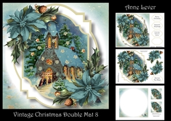 Vintage Christmas Double Mat 8