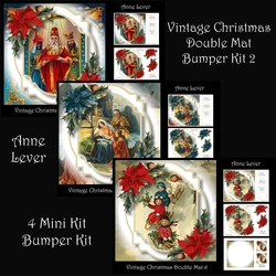 Vintage Christmas Double Mat Bumper Kit 2
