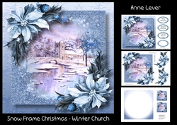 Snow Frame Christmas - Winter Church
