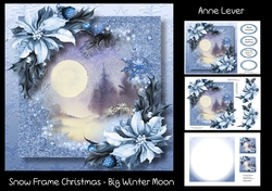 Snow Frame Christmas - Big Winter Moon